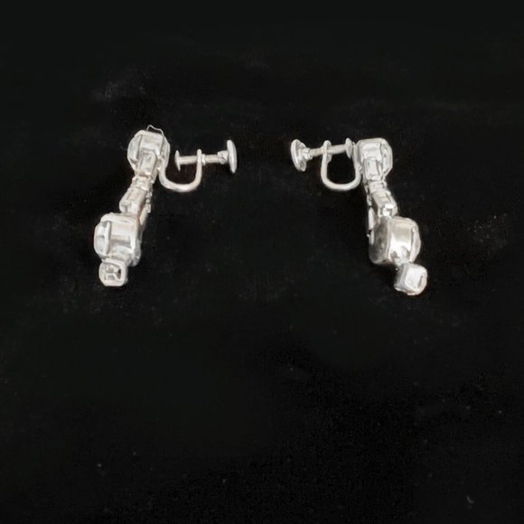 Rhinestone Earrings - Picture 2 of 2